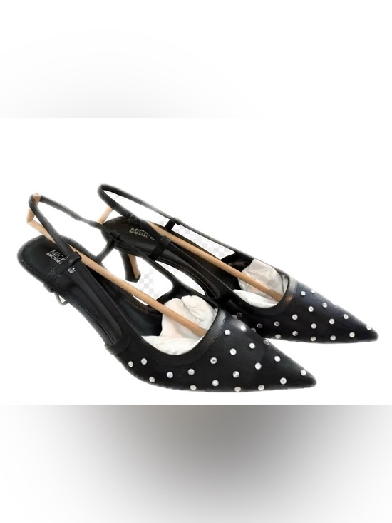 Michael Kors Shoes - New Size 9.5 Michael Kors Alora Slingback Black with Rhinestone